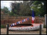 The Whitchurch boat decorated by Knit & Stitch.